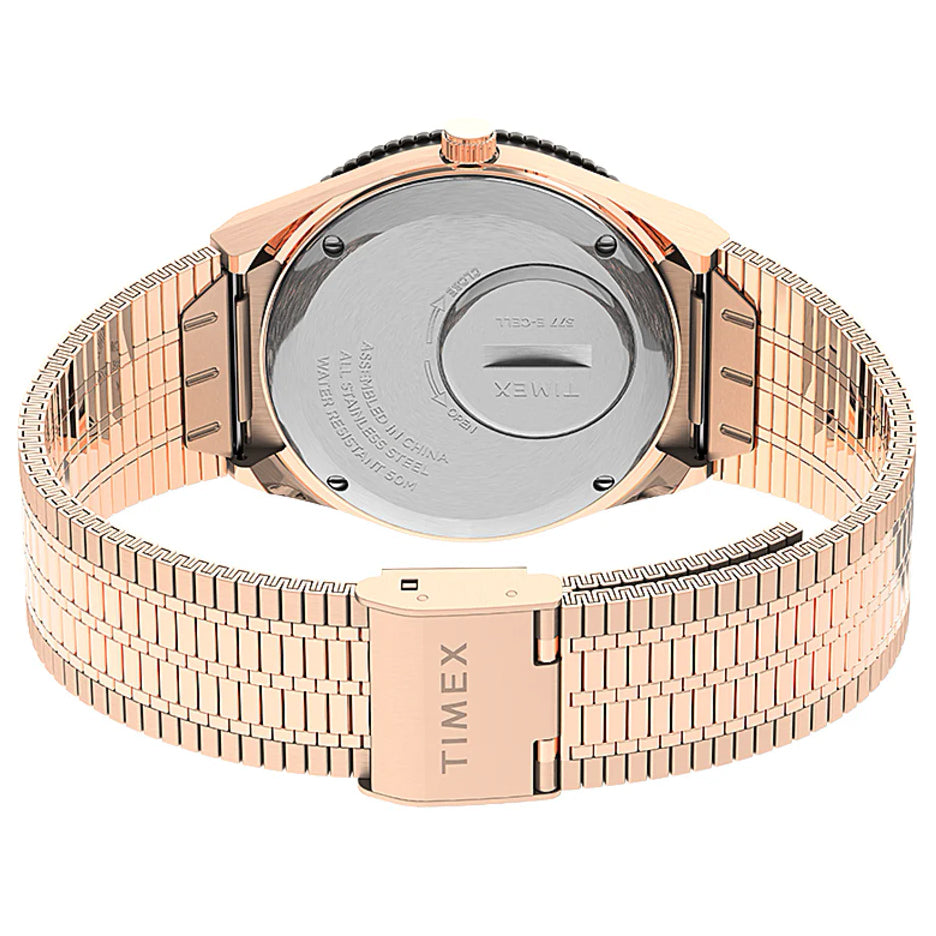 Timex Q Reissue Rose Gold Steel Watch