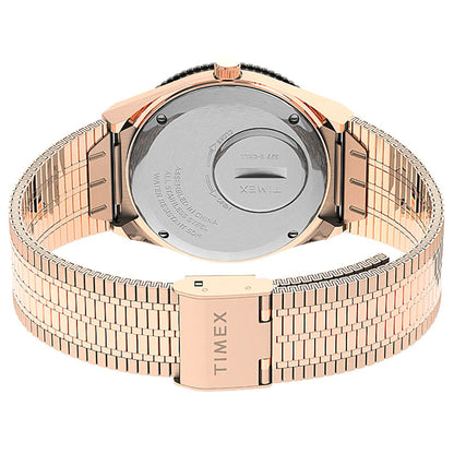 Timex Q Reissue Rose Gold Steel Watch