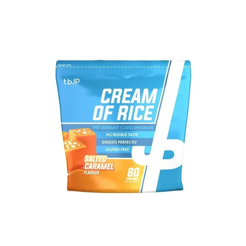 Trained by JP Nutrition Cream of Rice 2000g 80 Serv. Salted Caramel