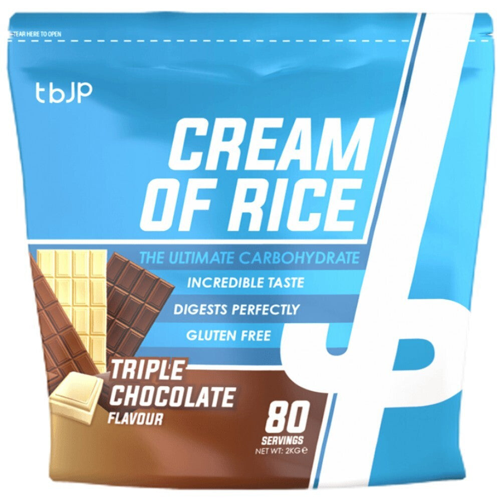 Trained by JP Nutrition Cream of Rice 2000g 80 Serv. Triple Chocolate