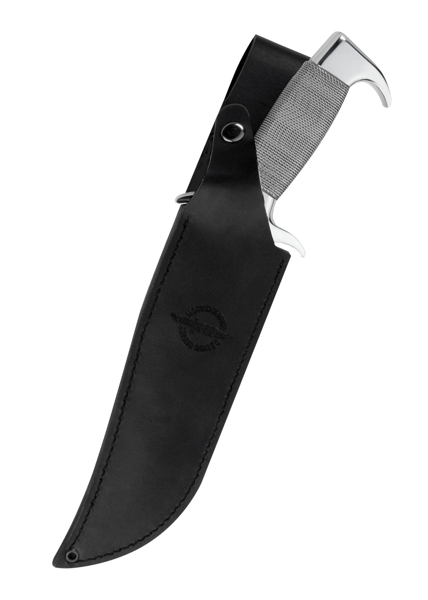 Gil Hibben Highlander Bowie Messer - Hochglanz/Damast