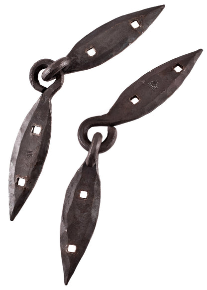 Wikinger Scharniere Paar, 18 cm – handgeschmiedet