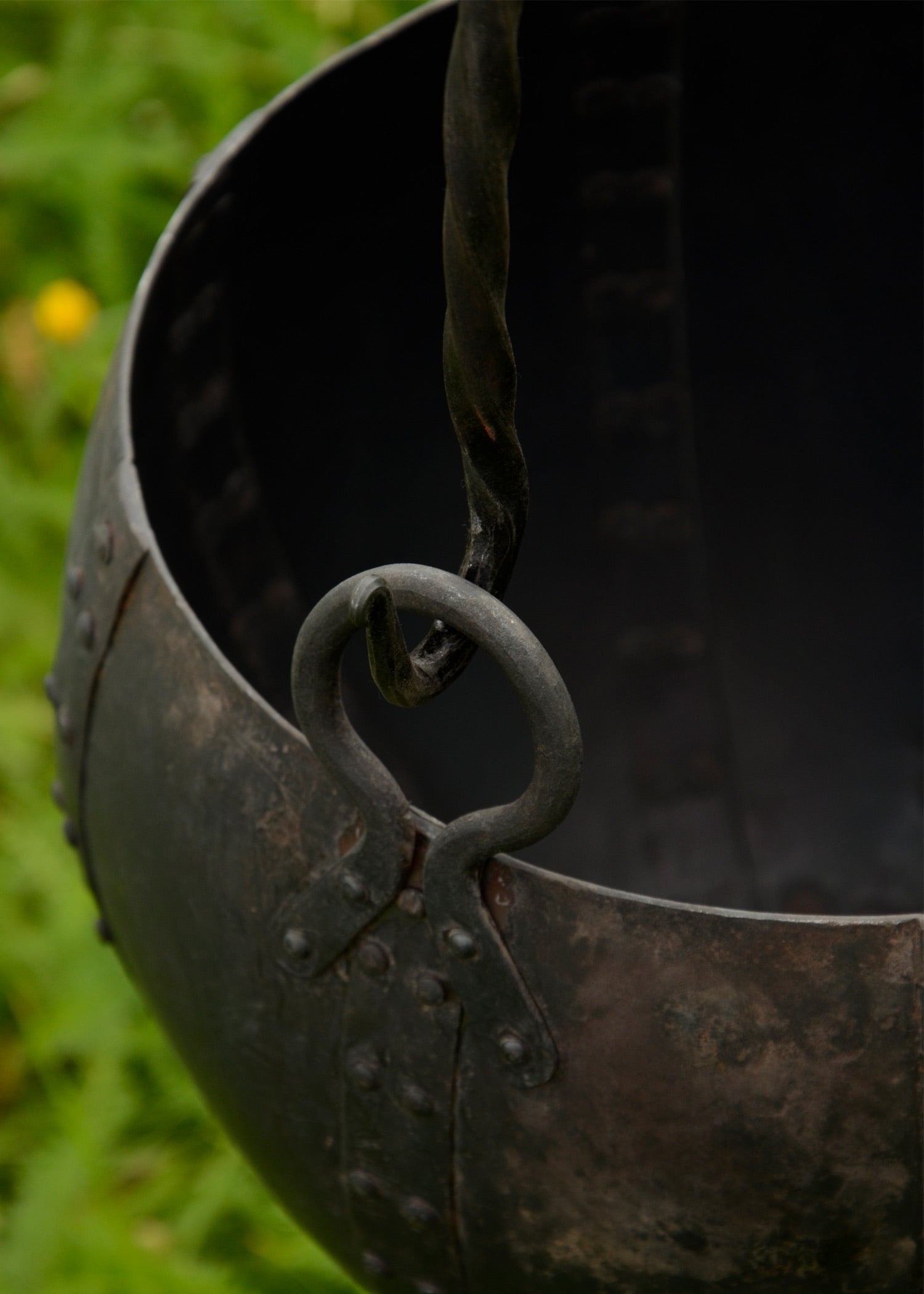 Historischer Lagertopf aus Stahl, 10L