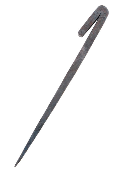 Handgeschmiedeter Zelthering (25 cm) aus massivem Stahl