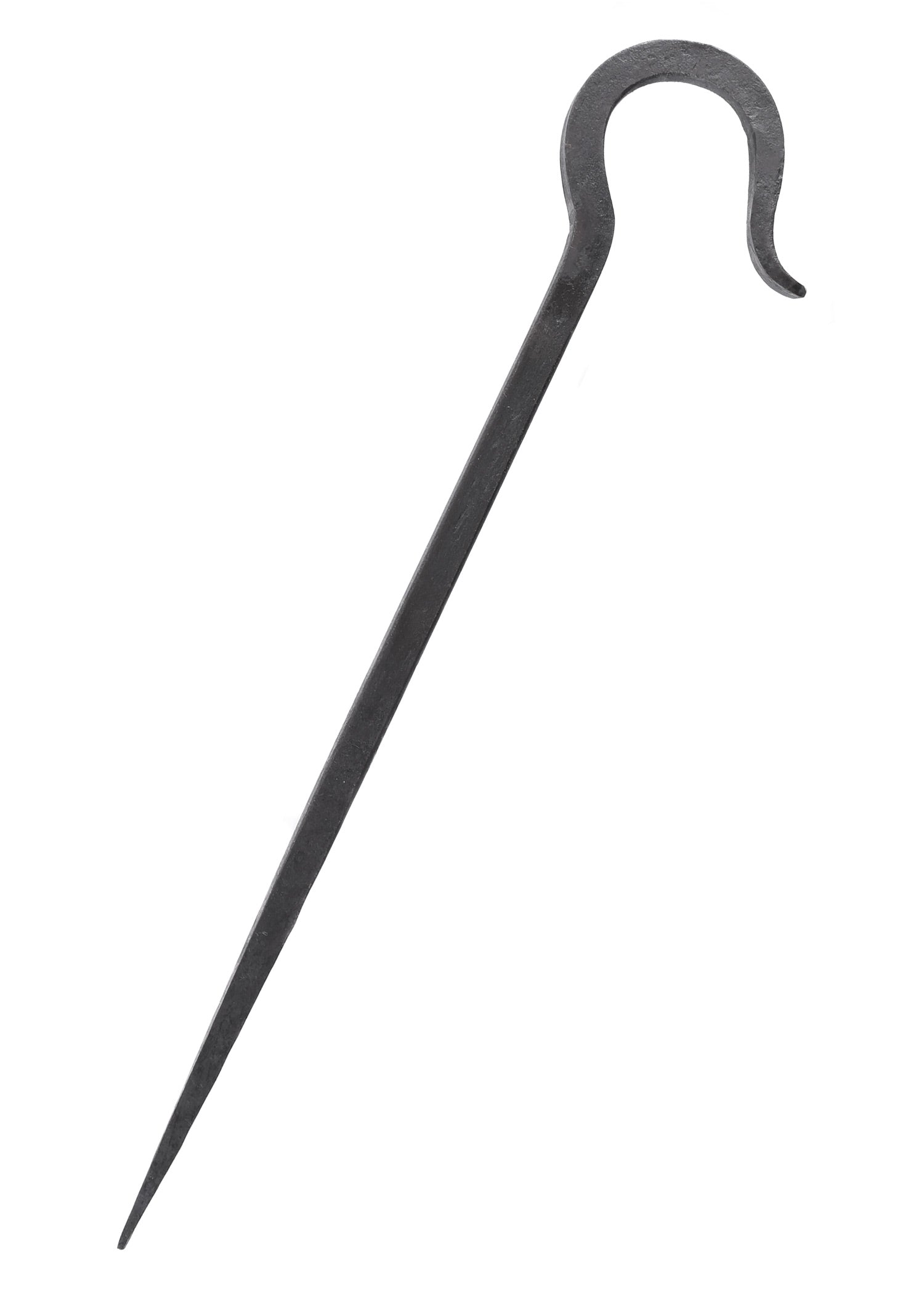 Handgeschmiedeter Zelthering aus Stahl, 34 cm