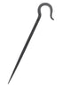 Handgeschmiedeter Zelthering aus Stahl, 34 cm