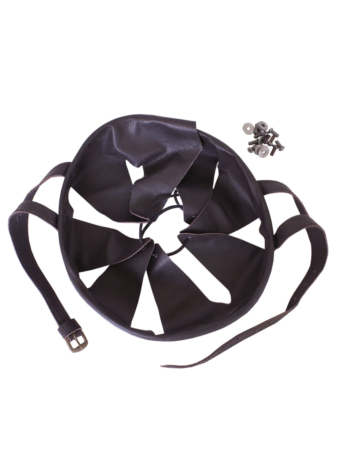 helm inlet aus leder inlay