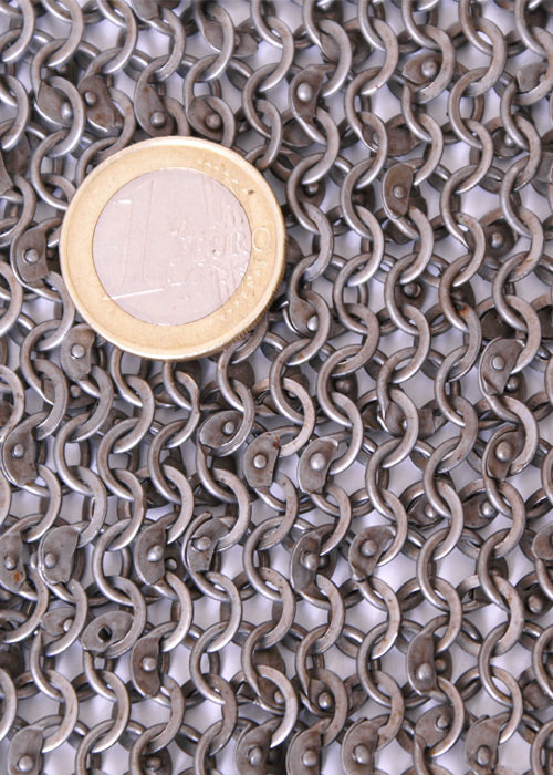 kettenhemd hauberk vernietet und gestanzt id 6 mm