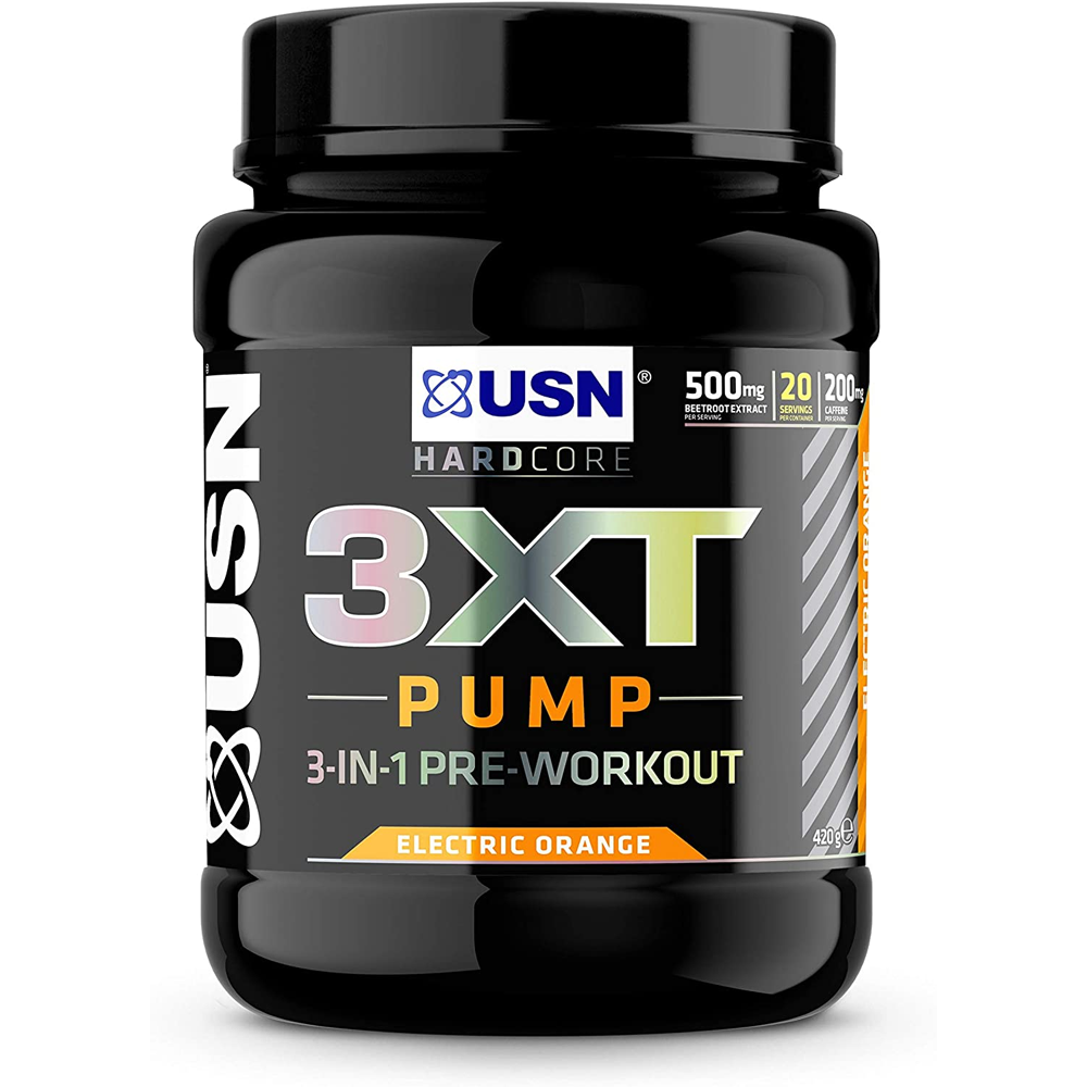 USN 3XT Pump Booster 420g Electric Orange