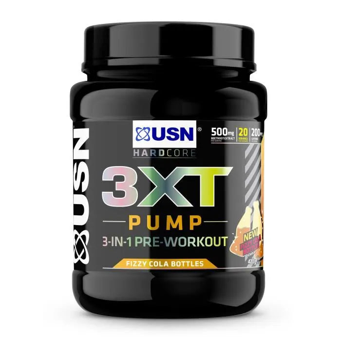 USN 3XT Pump Booster 420g Fizzy Cola Bottles
