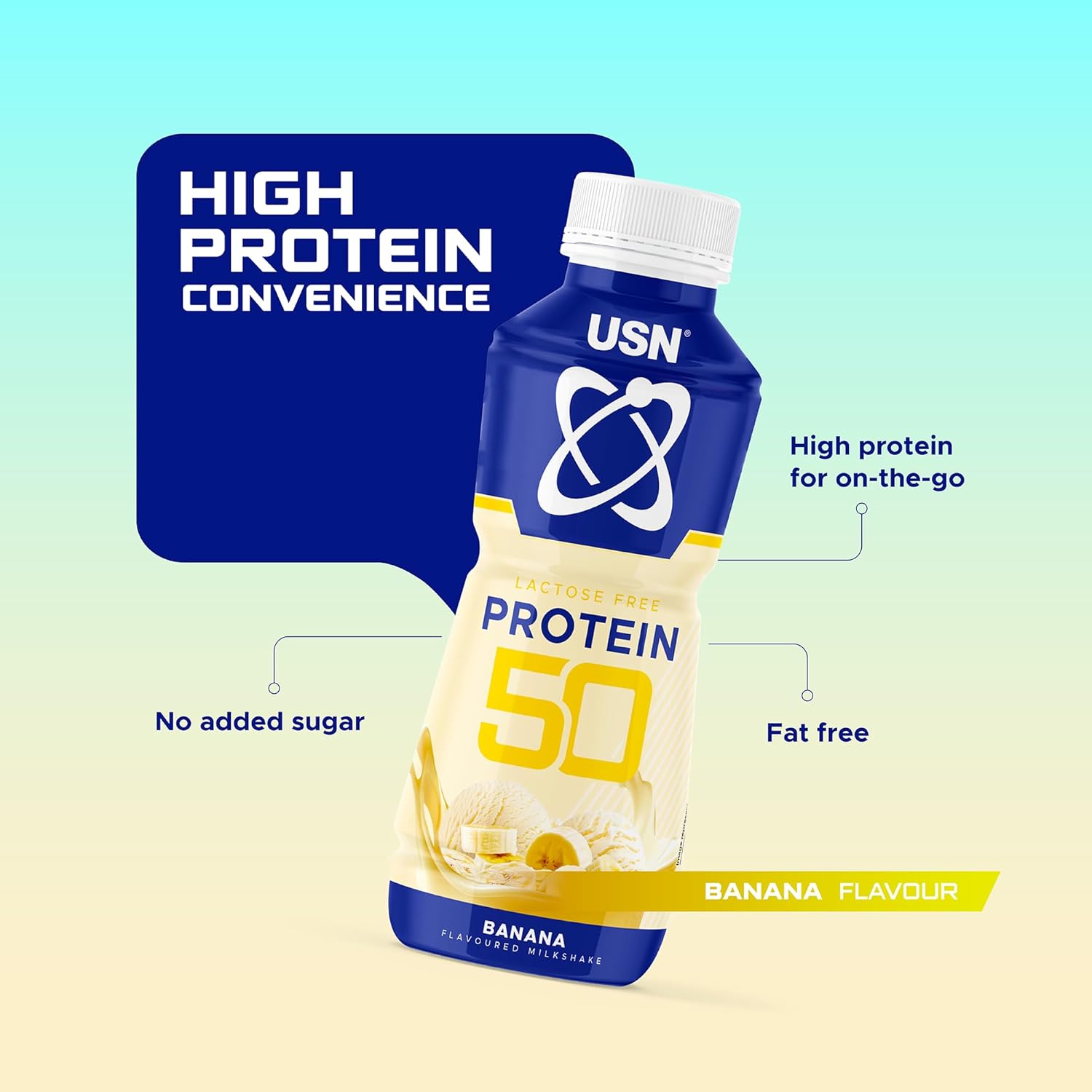 USN TRUST 50 Protein Drink Banana_6X500ml