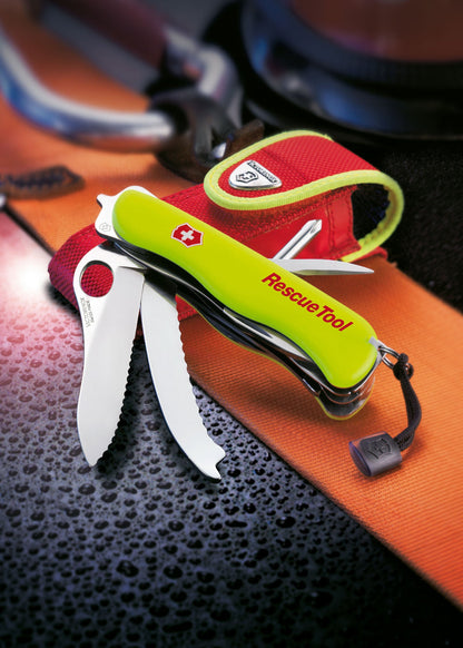 Victorinox RescueTool: Profi Rettungsmesser nachleuchtend