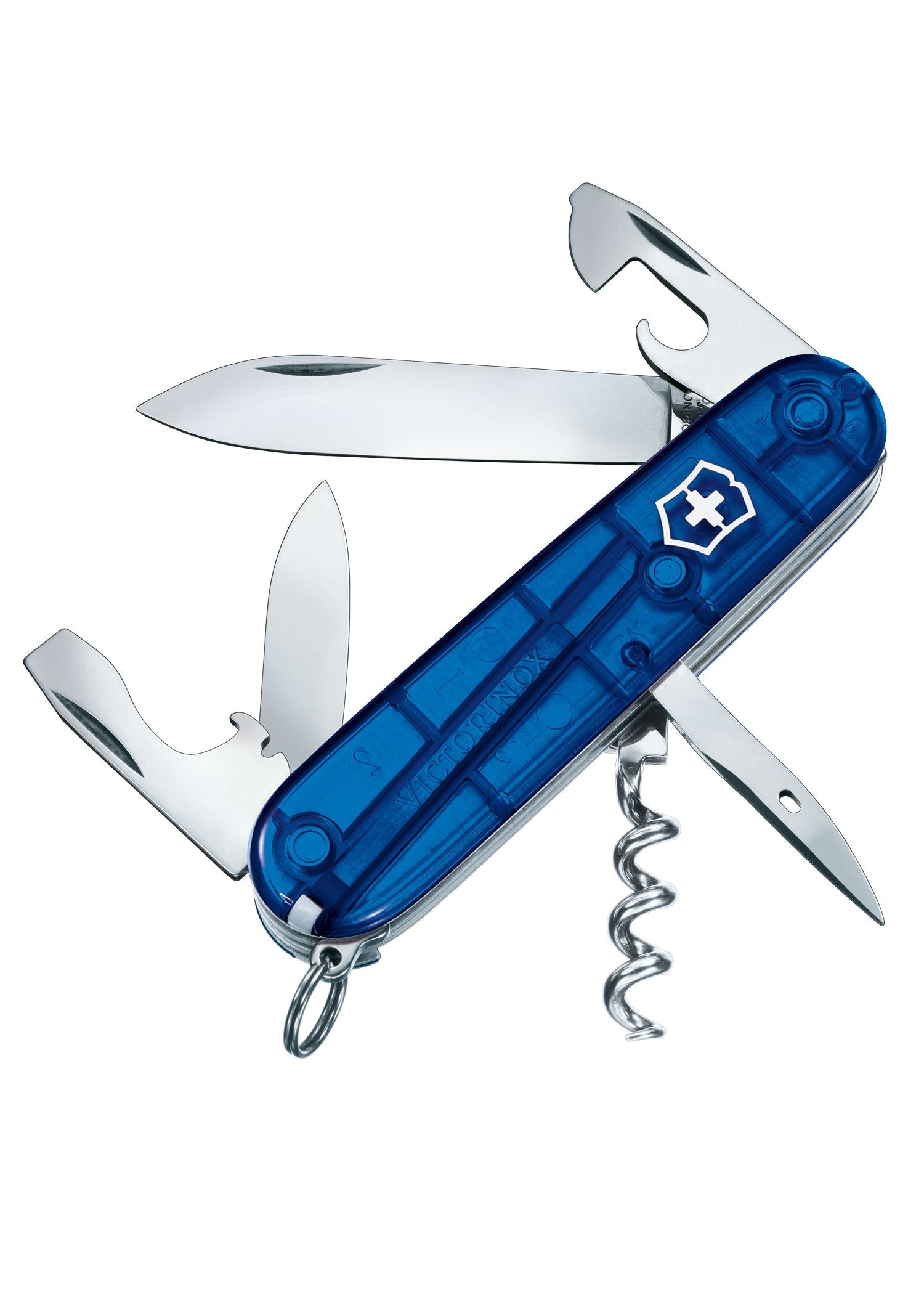 Victorinox Spartan Taschenmesser, Blau Transparent