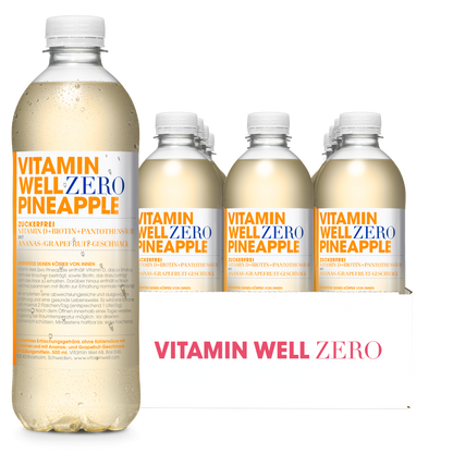 Vitamin Well Drink 12x500ml ZERO Pineapple