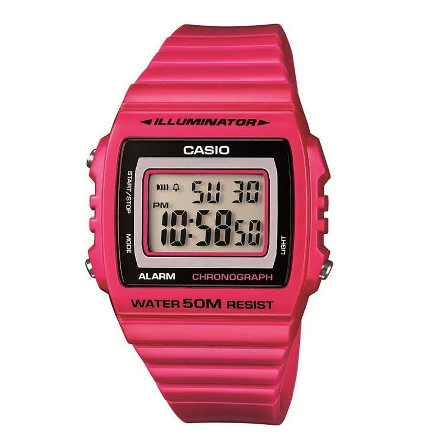 Casio Digitale Sportuhr mit Stoppuhr, Alarm und 50 m Wasserdichtigkeit in Rot