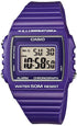 Casio Digitale Sportuhr mit Stoppuhr, Alarm und 50 m Wasserdichtigkeit in Violett