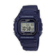 Digitale Quarzuhr mit Resin-Gehäuse und Resinarmband, blaues Display (50 m)
