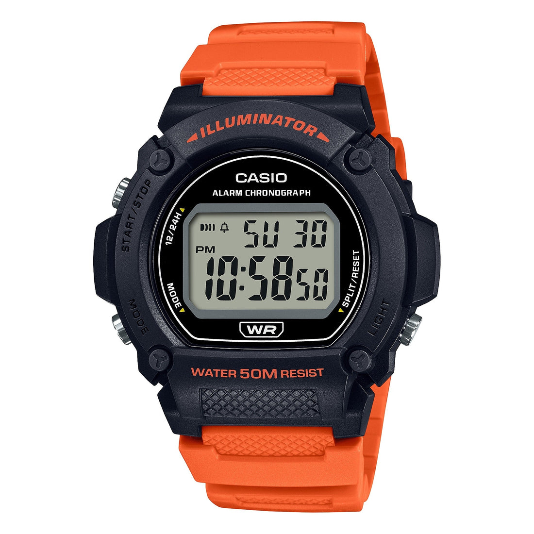 Casio Digitale Sportuhr W 219H (schwarz/rot, Variante 4A)