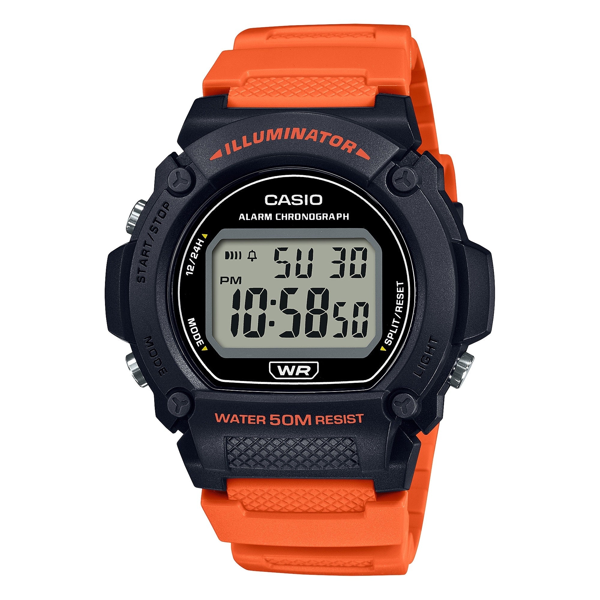 Casio Digitale Sportuhr W 219H (schwarz/rot, Variante 4A)