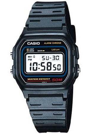 Casio Kompakte Digitaluhr mit Stoppuhr, Alarm und 50 m Wasserdichtigkeit
