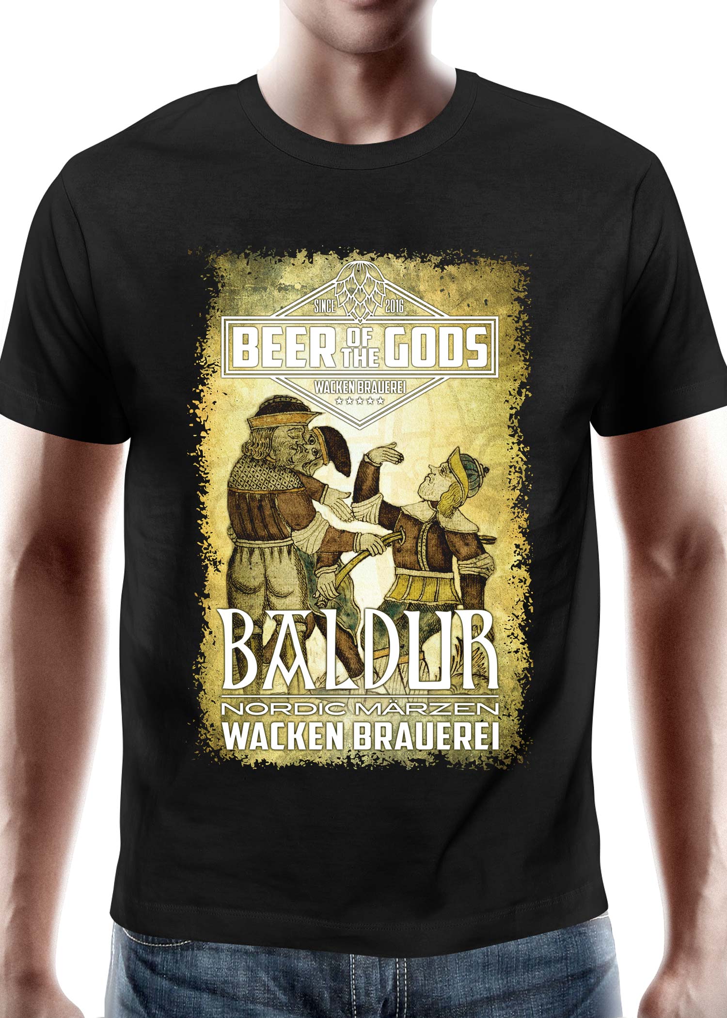 Baldur T Shirt   Wacken Brauerei Nordic Märzen Design