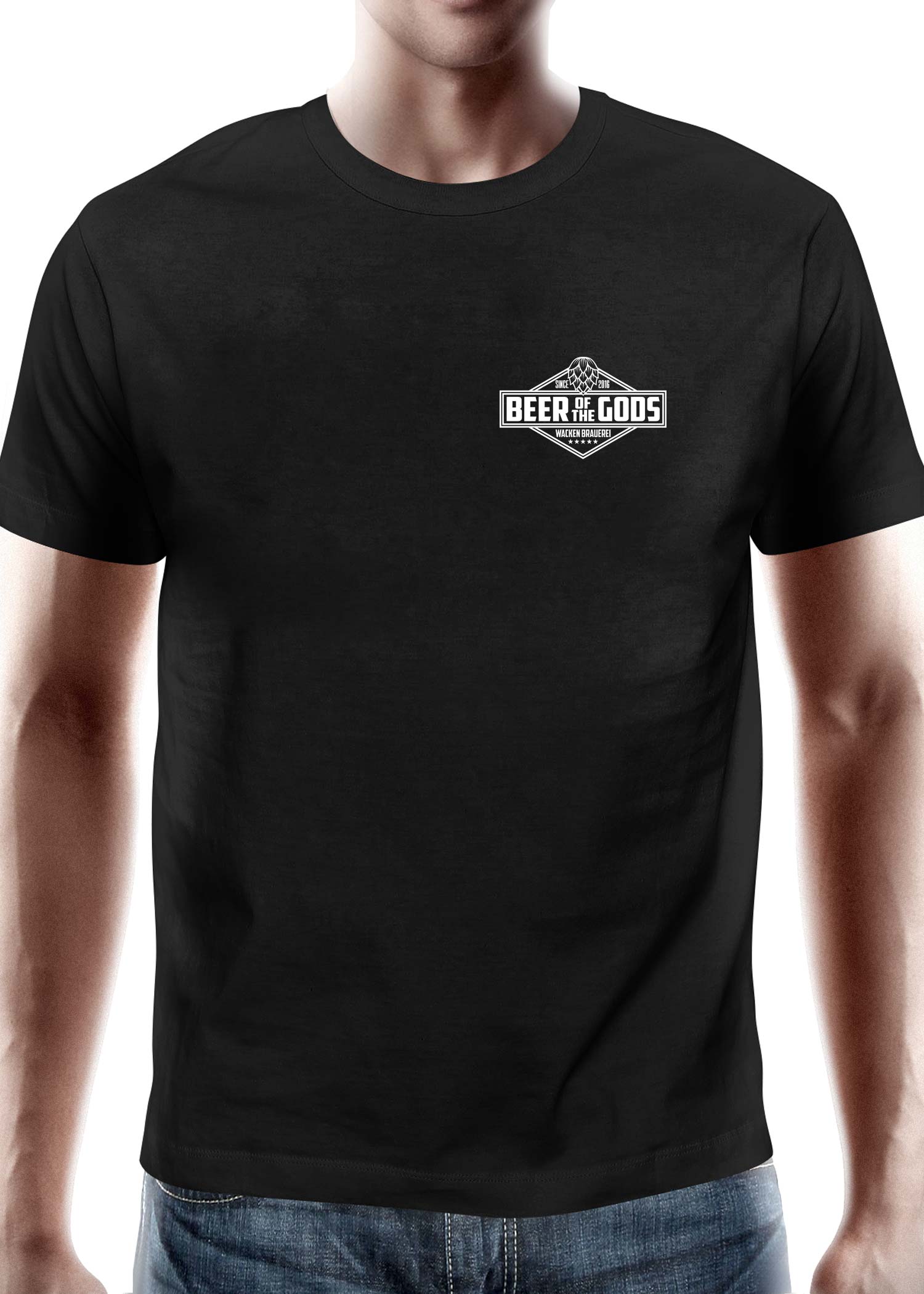 Wacken Brauerei Logo Shirt   Schwarz