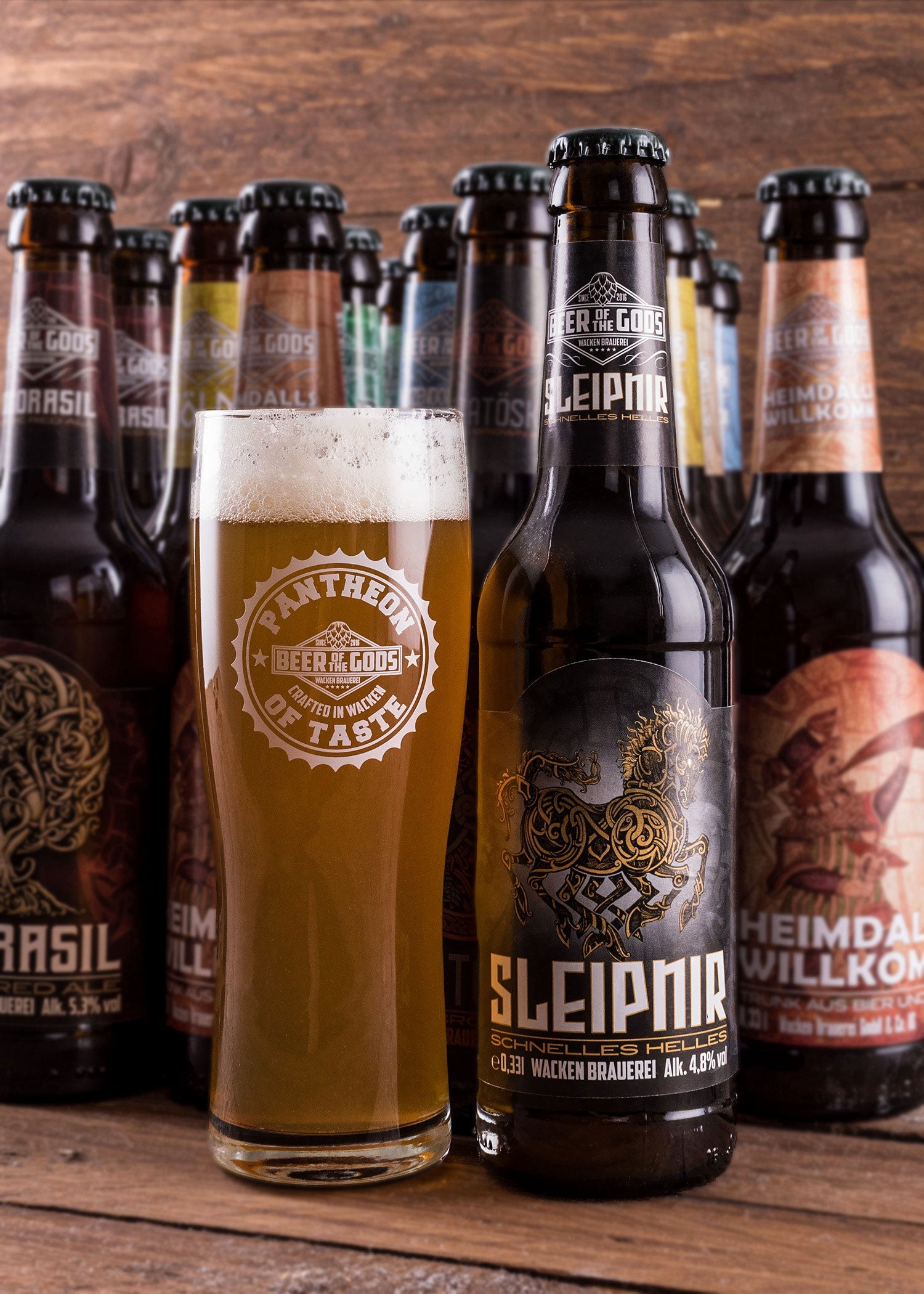 wacken brauerei bierglas a pantheon of taste 300 ml mit eichstrich