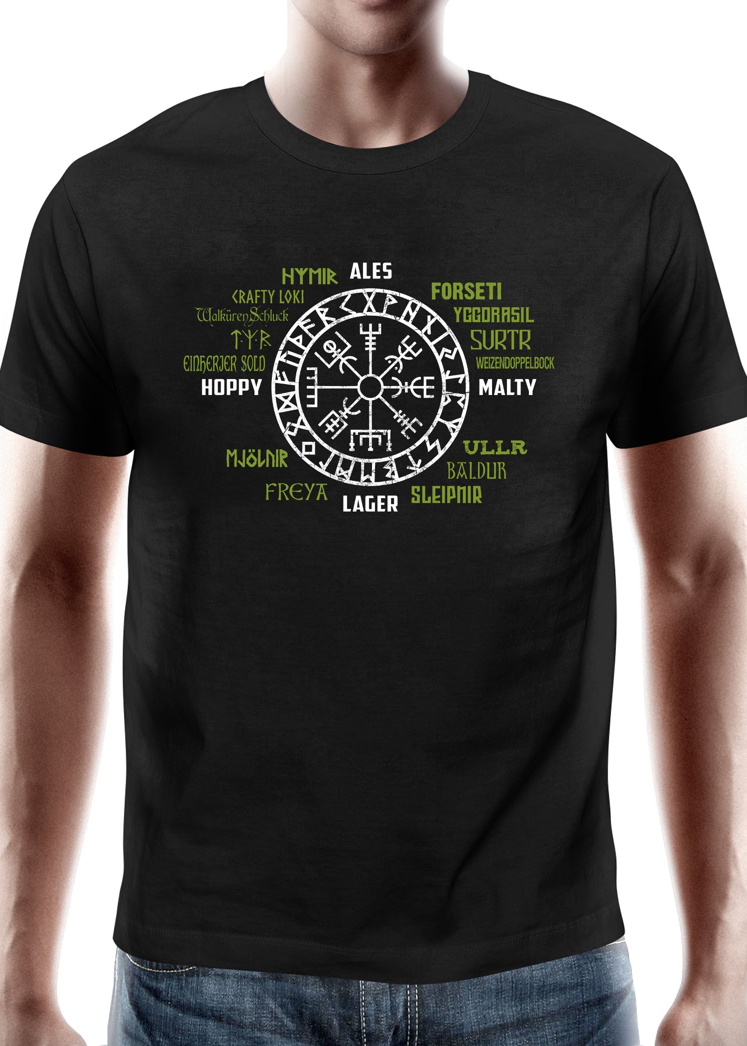 Wacken Ölvisir T Shirt – Der magische Bier Kompass