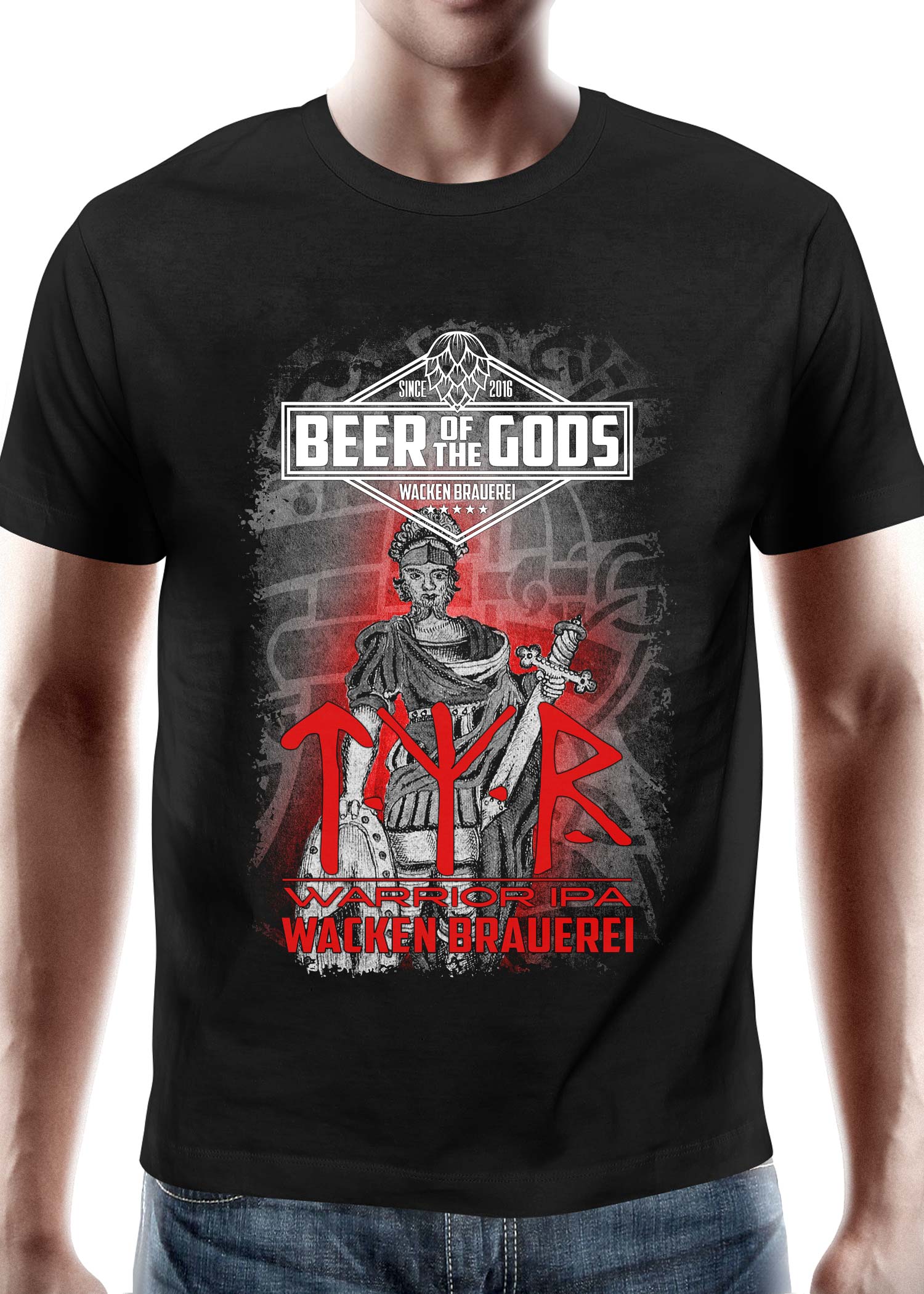 Wacken Brauerei Tyr Shirt – Legendäres Mythologie Motiv