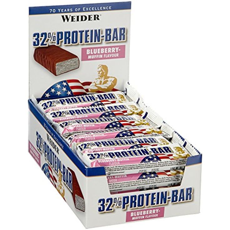 Weider 32 Protein Bar 24x60g Blaubeer Muffin
