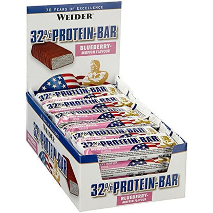Weider 32 Protein Bar 24x60g Blaubeer Muffin