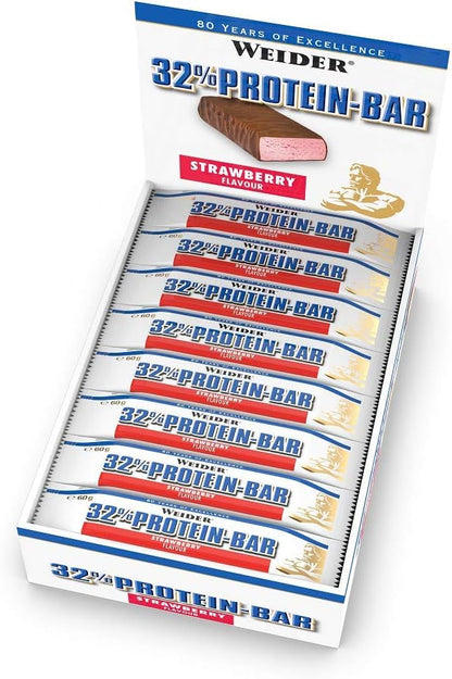 Weider 32 Protein Bar 24x60g Erdbeere