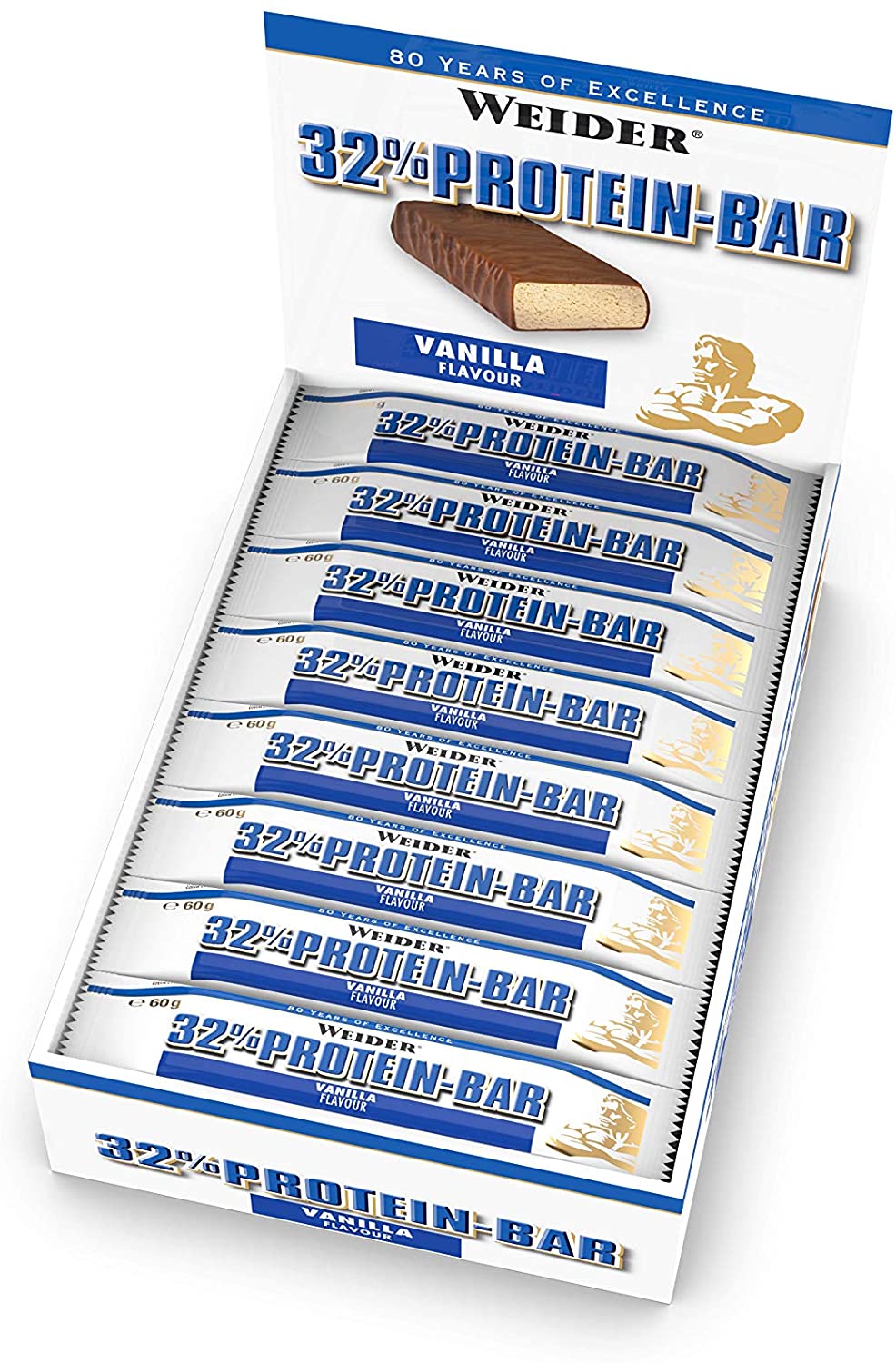 Weider 32 Protein Bar 24x60g Vanille