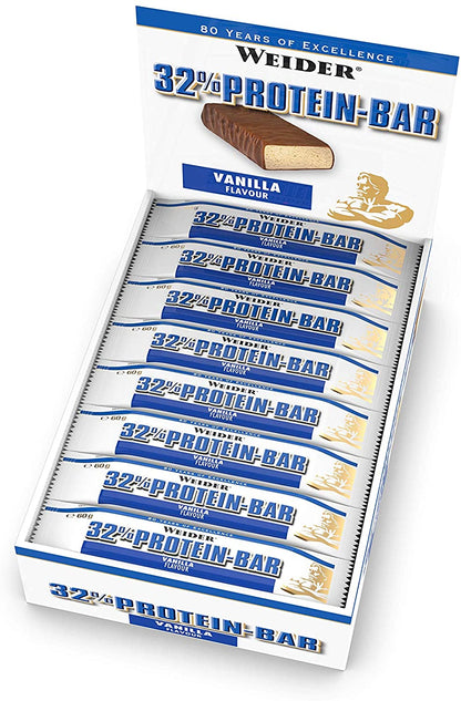 Weider 32 Protein Bar 24x60g Vanille