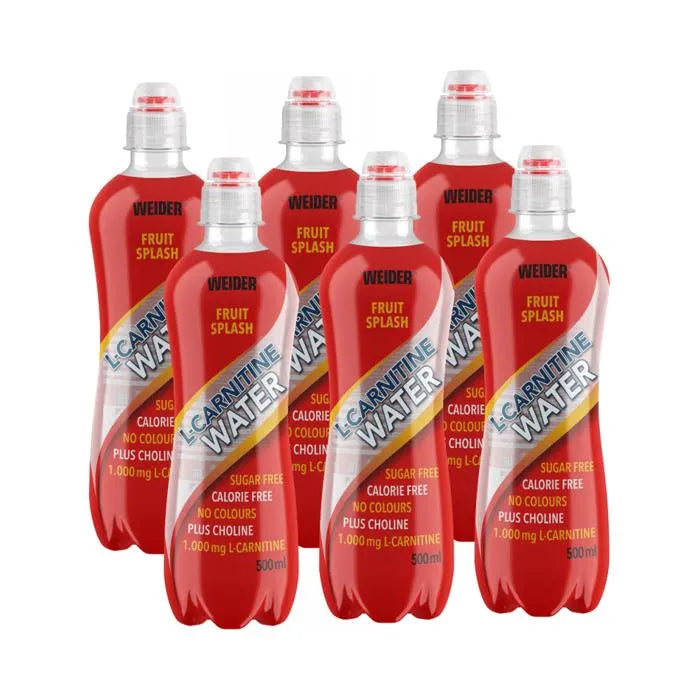Weider LCarnitine WATER 6 x 500ml Fruit Splash