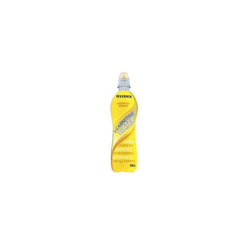 Weider LCarnitine WATER 6 x 500ml PineappleMango