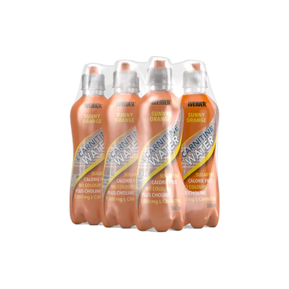 Weider LCarnitine WATER 6 x 500ml Sunny Orange