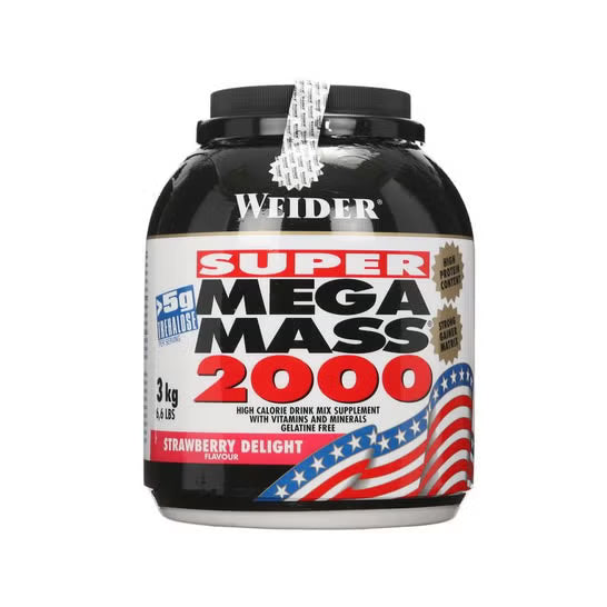 Weider Mega Mass 2000 3,0kg Erdbeere