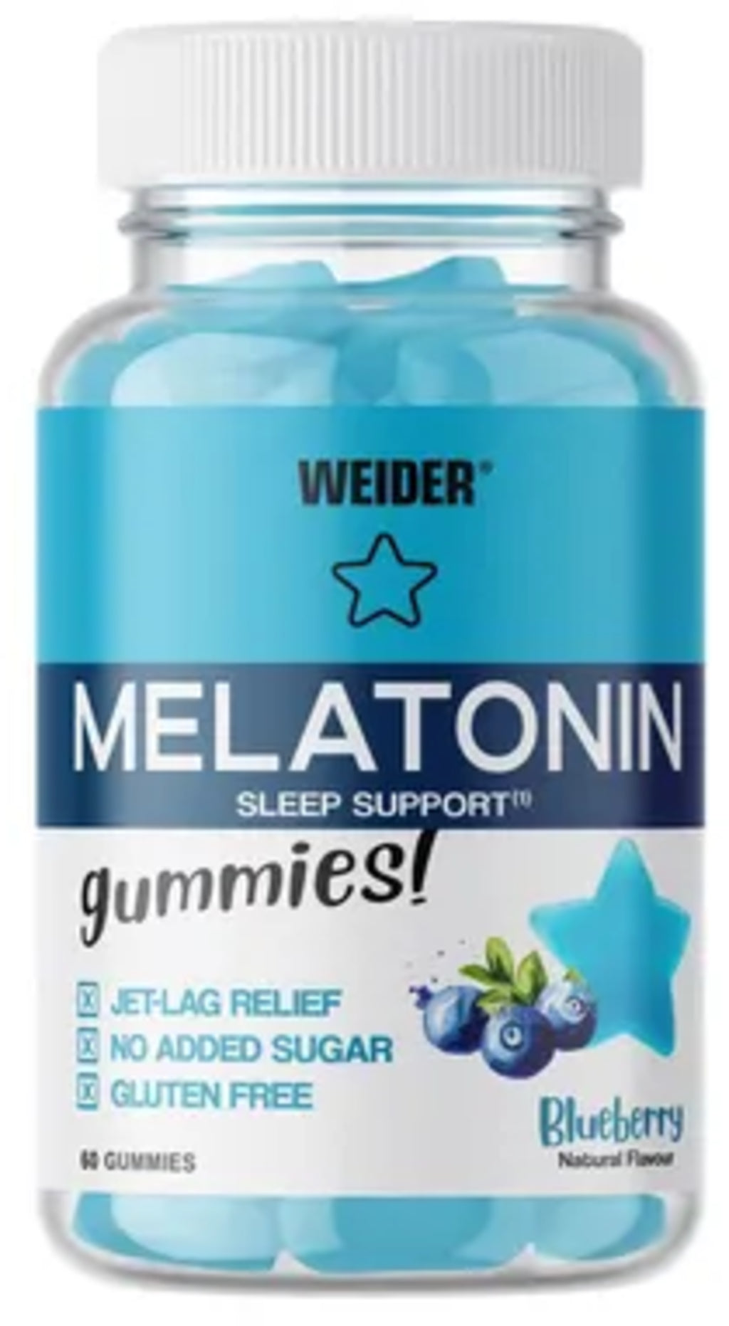 Weider Melatonin Gummies 60 Stk Blueberry