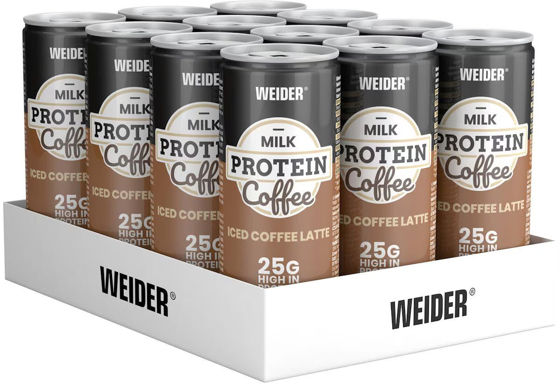 Weider Milk Protein Shake 12x250ml Iced Coffee Latte