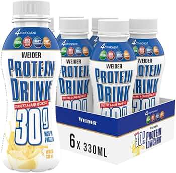 Weider Muscle Low Carb Drink, 6x500 ml Vanille