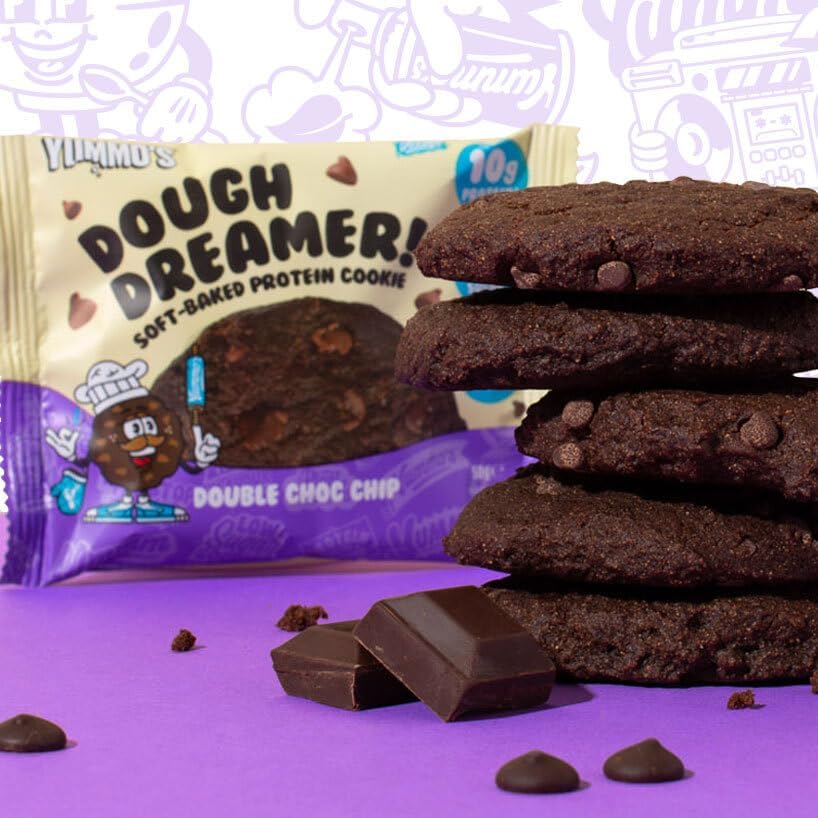 Yummos Dough Dreamer VEGAN Protein Cookie 12x50g Double Choc Chip