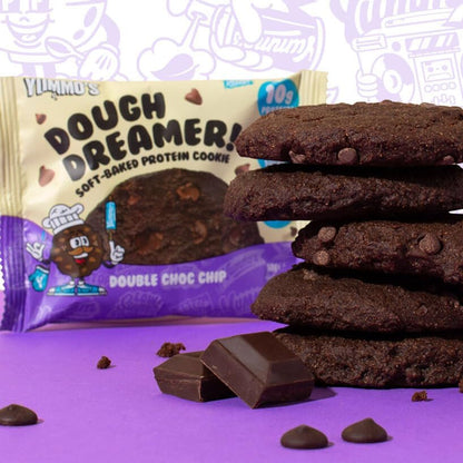 Yummos Dough Dreamer VEGAN Protein Cookie 12x50g Double Choc Chip