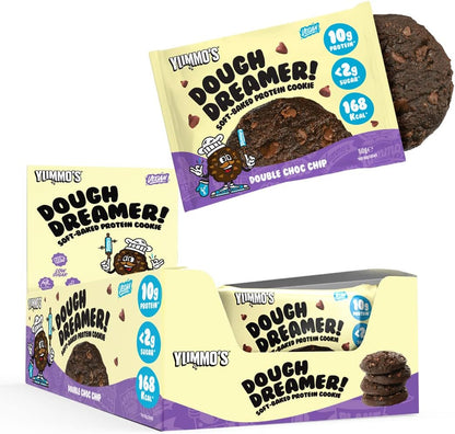 Yummos Dough Dreamer VEGAN Protein Cookie 12x50g Double Choc Chip