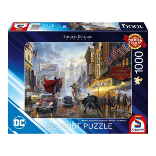 batman superman and wonder woman puzzle 1000 teile thomas kinkade collection
