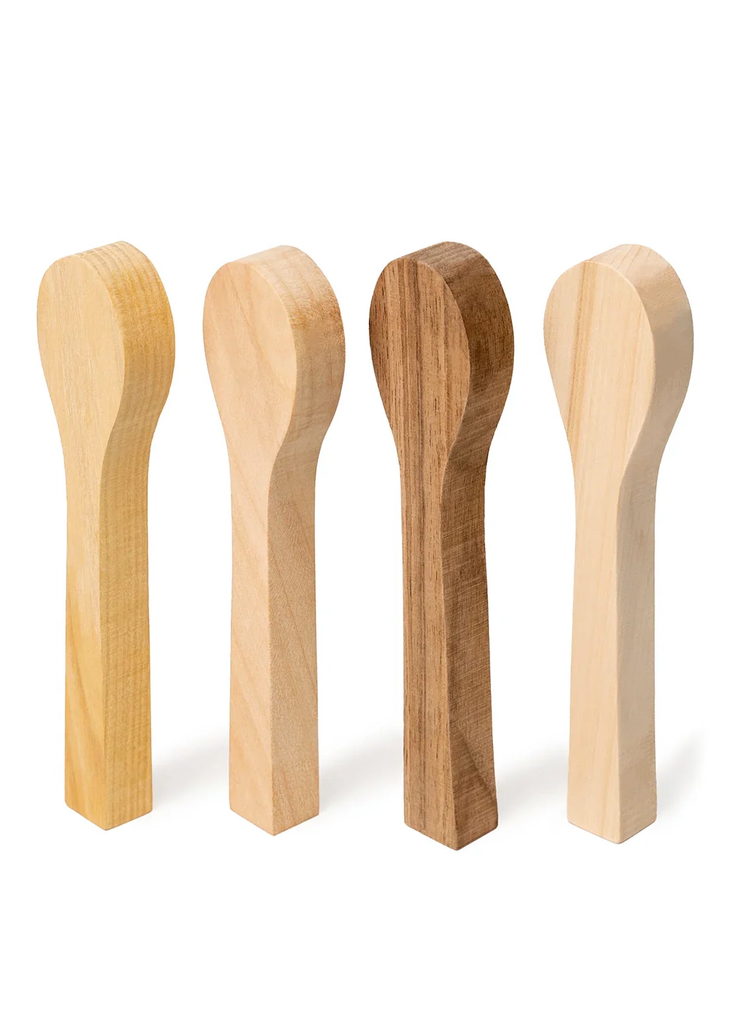 BeaverCraft Löffelrohling Set: 4 Holzarten entdecken