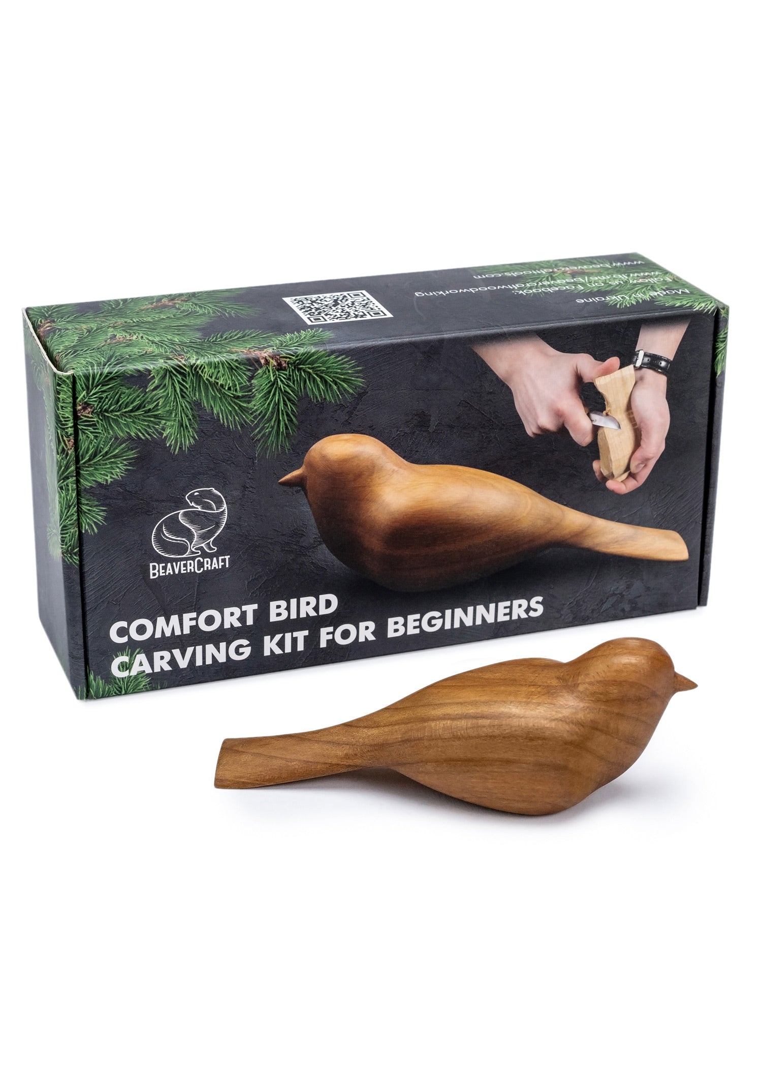 BeaverCraft Comfort Bird DIY Schnitzset für Anfänger