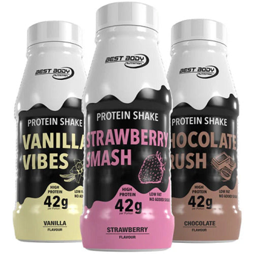 Best Body Protein Shake Rtd 8X 500Ml Pet Flasche Vanilla Vibes