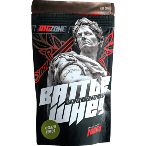 Big Zone Battle Whey 1000G Weiße Schokolade Erdnusscreme