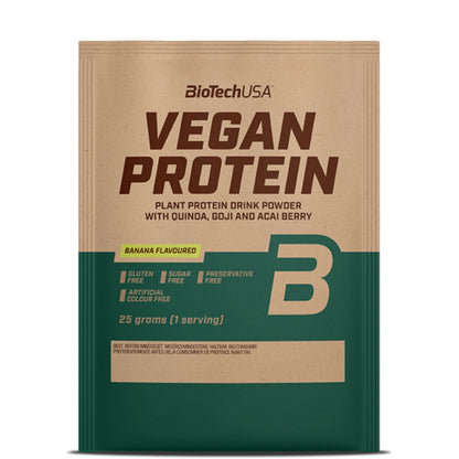 Biotech Vegan Protein 25G Proben Samples 50 Stück Vpe Coffee